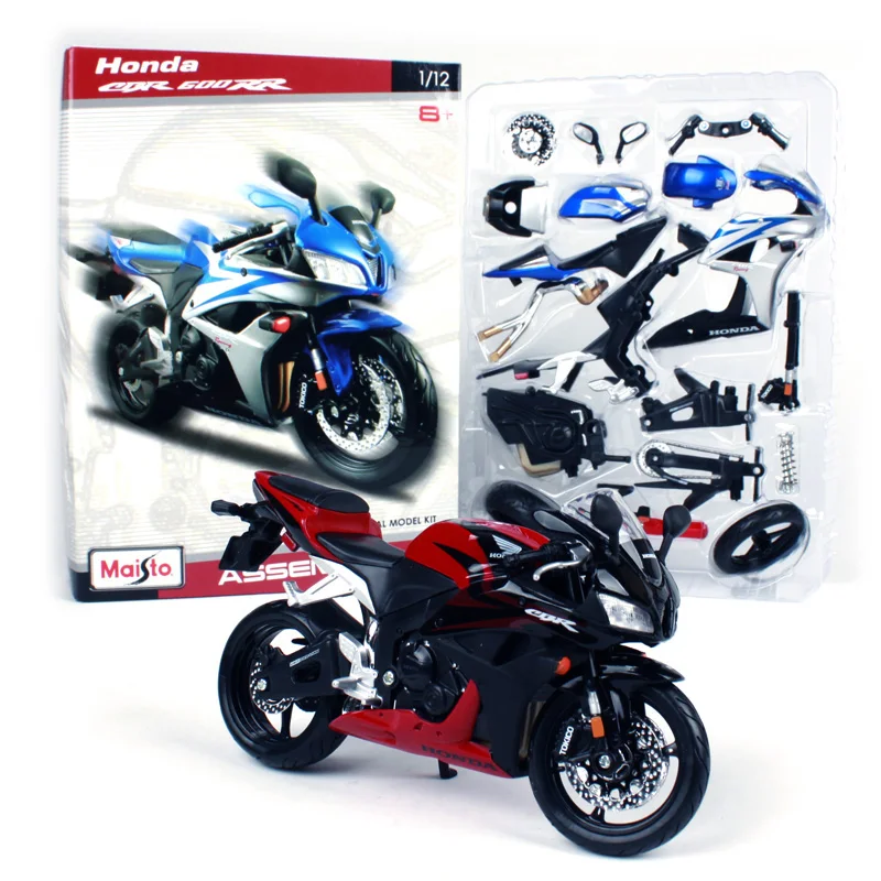 Maisto 1:12 Honda CBR 600RR Сборка DIY мотоцикл велосипед модель для детей Игрушки Подарки