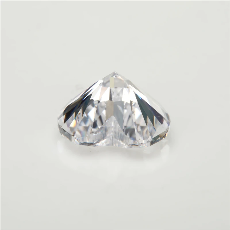 

50PCS 3x3~15x15mm Heart Shape White AAAAA Loose Cubic Zirconia stone Brilliant Cut Synthetic CZ Stone For Jewelry DIY