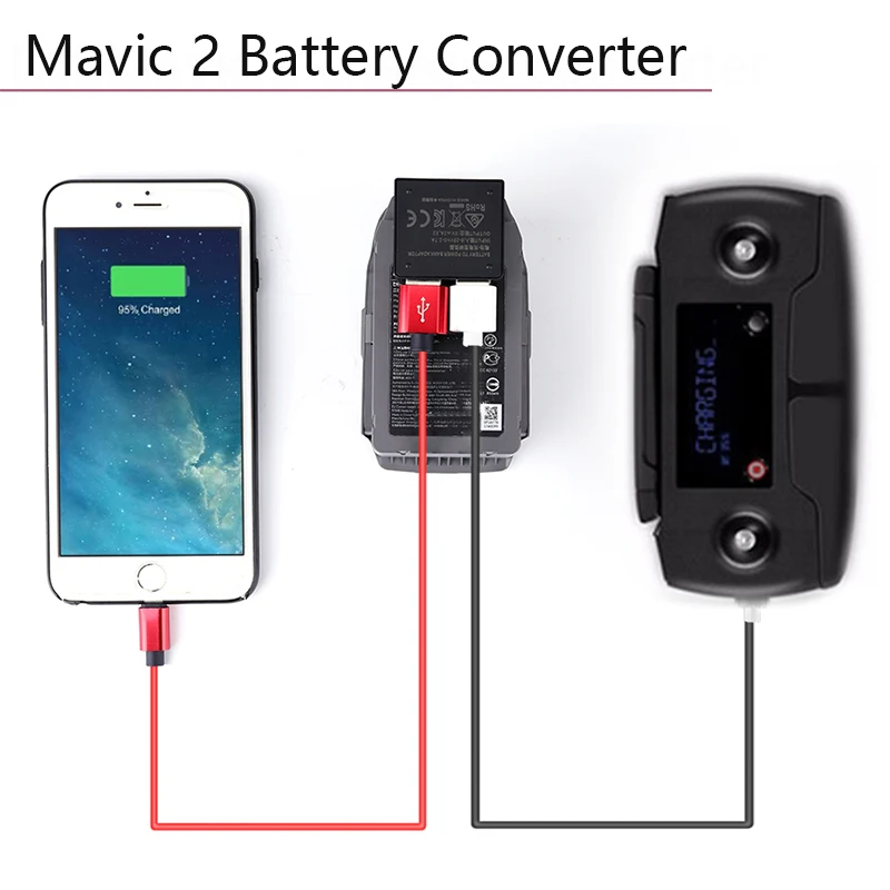 Адаптер для внешнего аккумулятора USB порт Внешнее зарядное устройство телефона