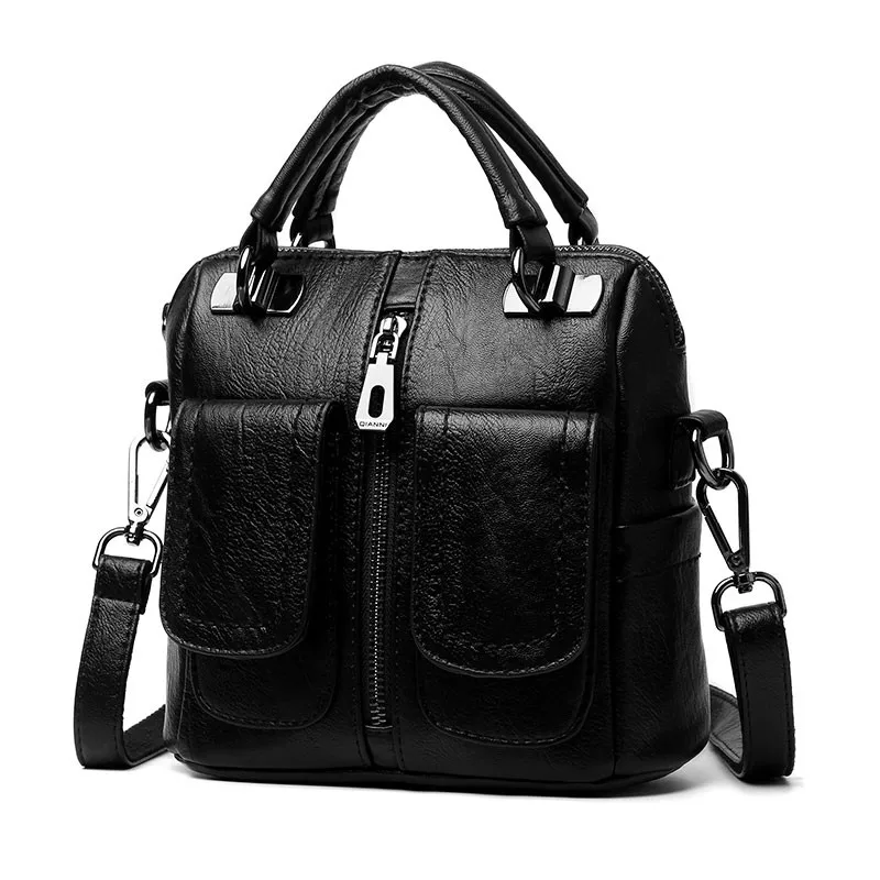 

2018 Luxury Ladies Handbags Fashion Women Bags Designer Double Pocket Shoulder Bag Female Leisure Messenger Bags Casual Totes