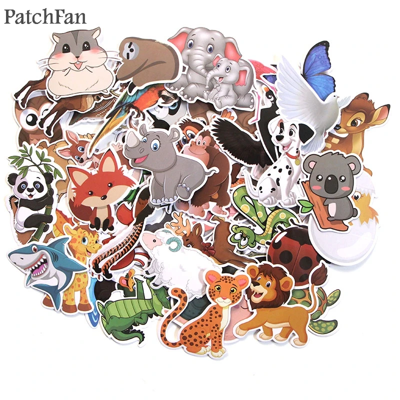 Patchfan 48 шт. в виде животного (мир детская игрушка Стикеры для DIY альбом