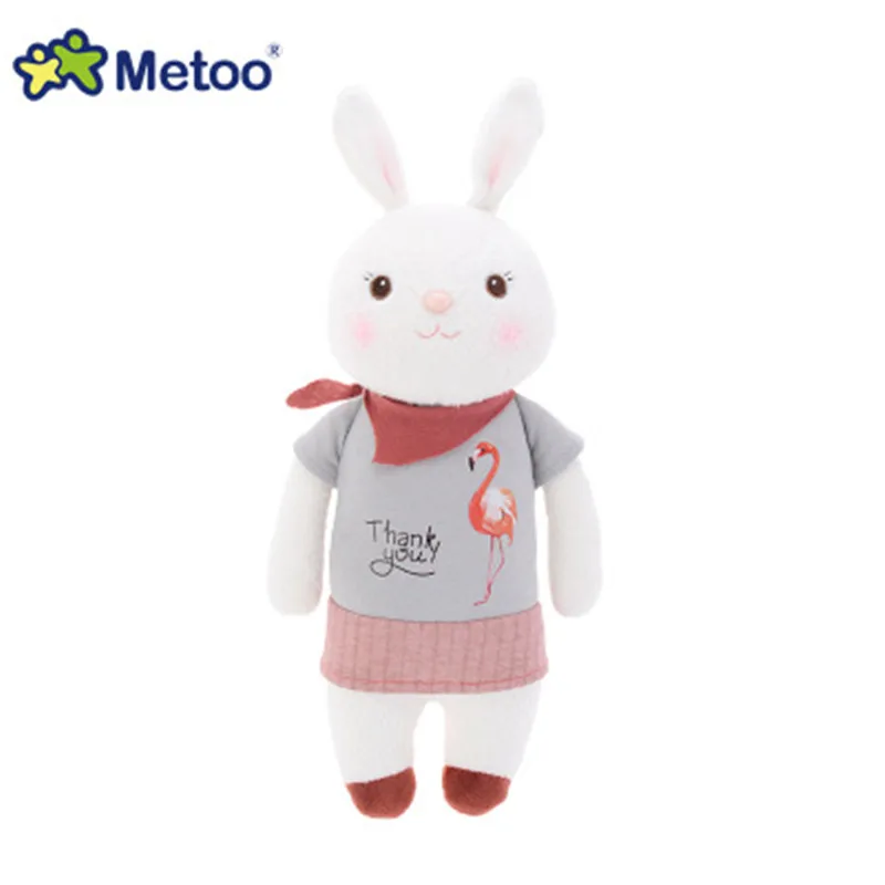 Flamingo Tiramisu Кролик милые набивные игрушки для детей мальчик девочки дети подарок на день рождения компаньон плюшевые Мультяшные животные Metoo кукла - Цвет: Flamingo