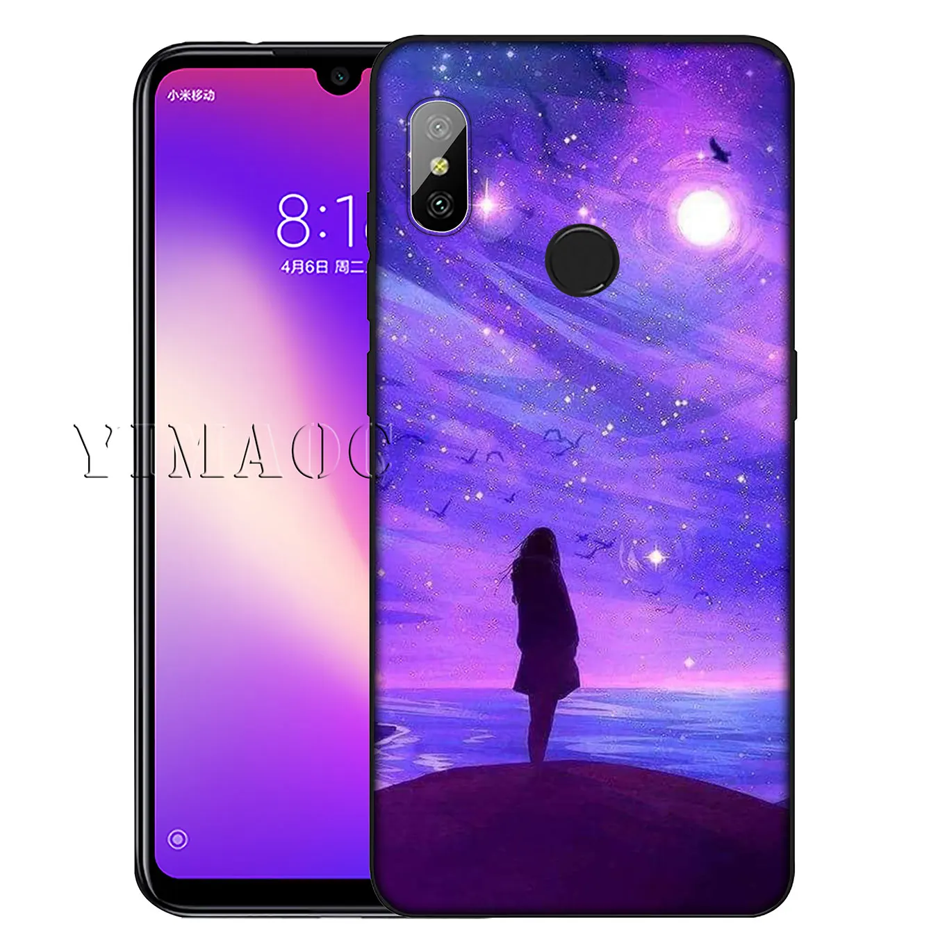 Мягкий силиконовый чехол YIMAOC infinity on фиолетовый цветок лотоса для Xiaomi Redmi K30 K20 8A 7A 6A