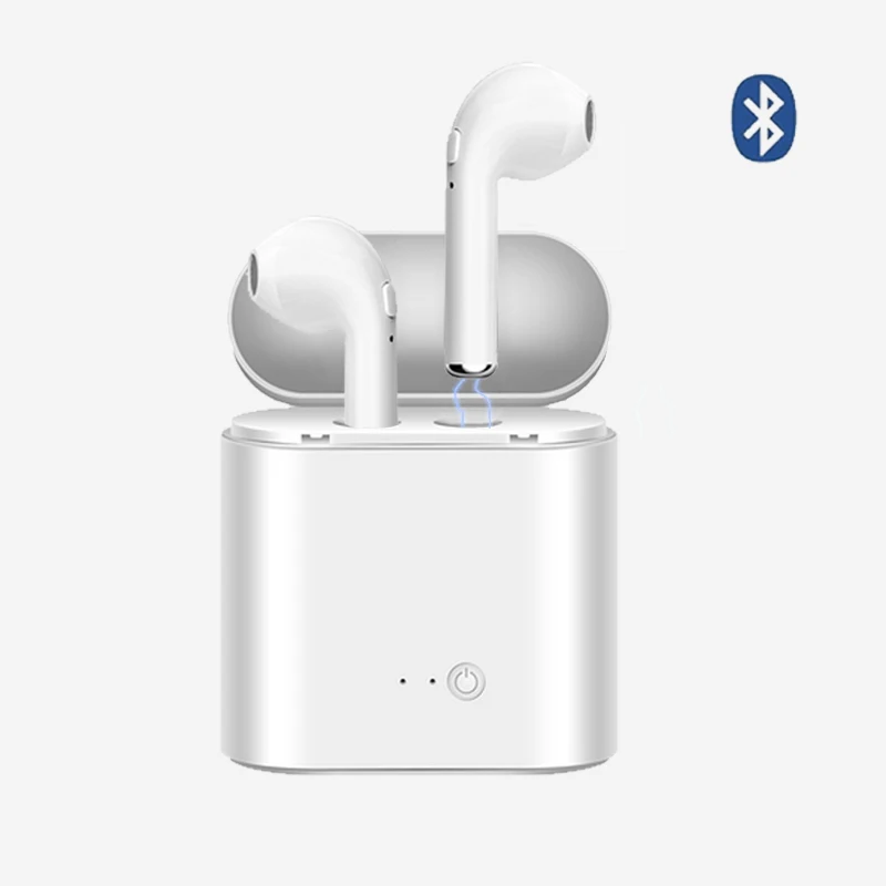 WMZ i7S TWS беспроводные наушники bluetooth гарнитура для iphone x 8 8s plus xr samsung android мобильный