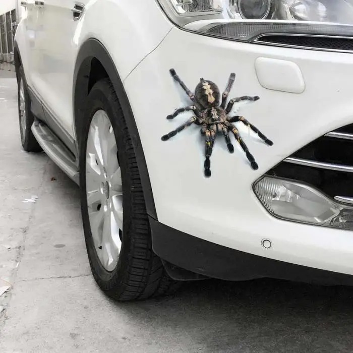 3D ПВХ стикер для автомобиля ящерица скорпион паук наклейка на кузов и окна автомобиля Наклейка для автомобиля