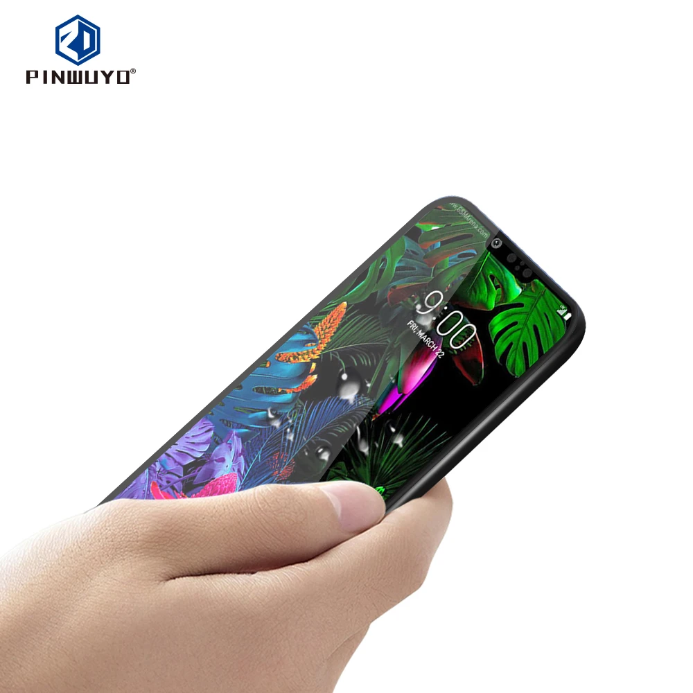 For LG G8 ThinQ Screen Protector Film PINWUYO Full Coverage Anti-Burst Tempered Glass | Мобильные телефоны и аксессуары