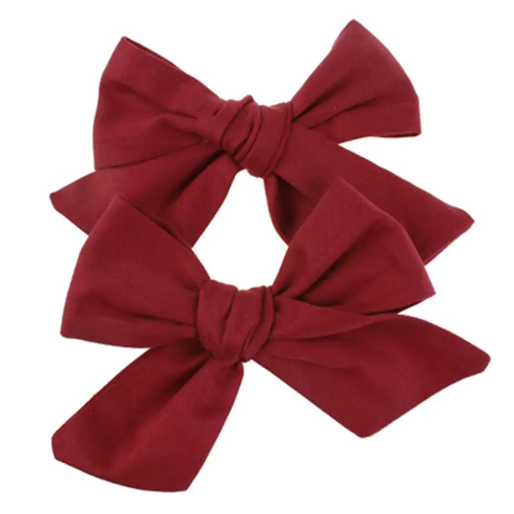 1 пара детская Шпилька однотонный бант заколка для волос стильные аксессуары