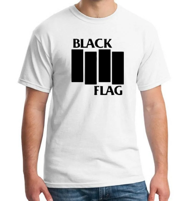 Летние футболки черный флаг футболка группа 2018 новая хлопок мужская и женская |