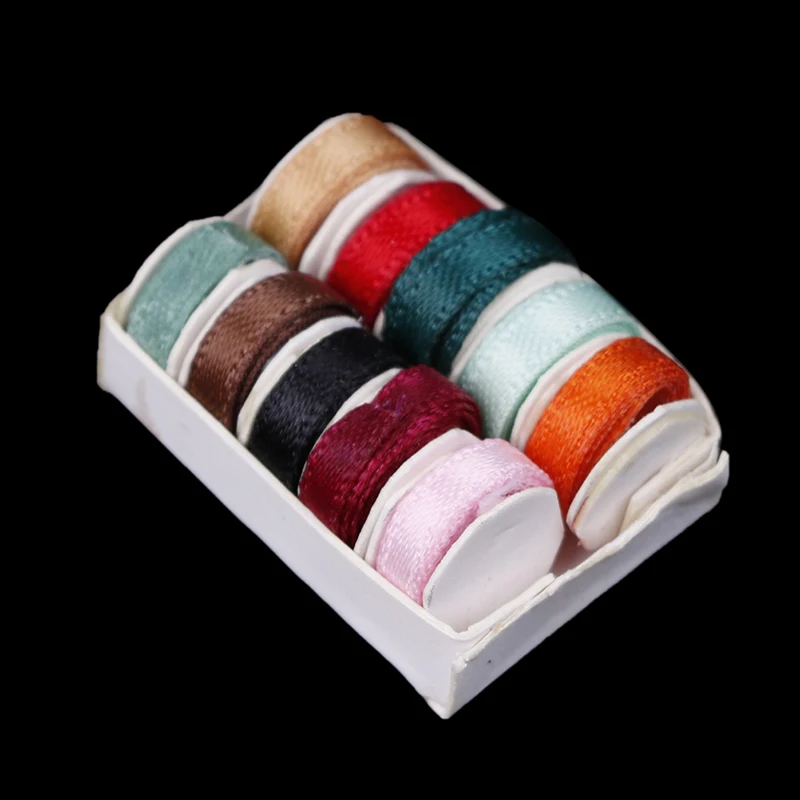 

Mini Sewing Box Dollhouse Miniature 1:12 Dollhouse Accessories Doll House 3*2cm DIY Crafts Box Scene Accessories