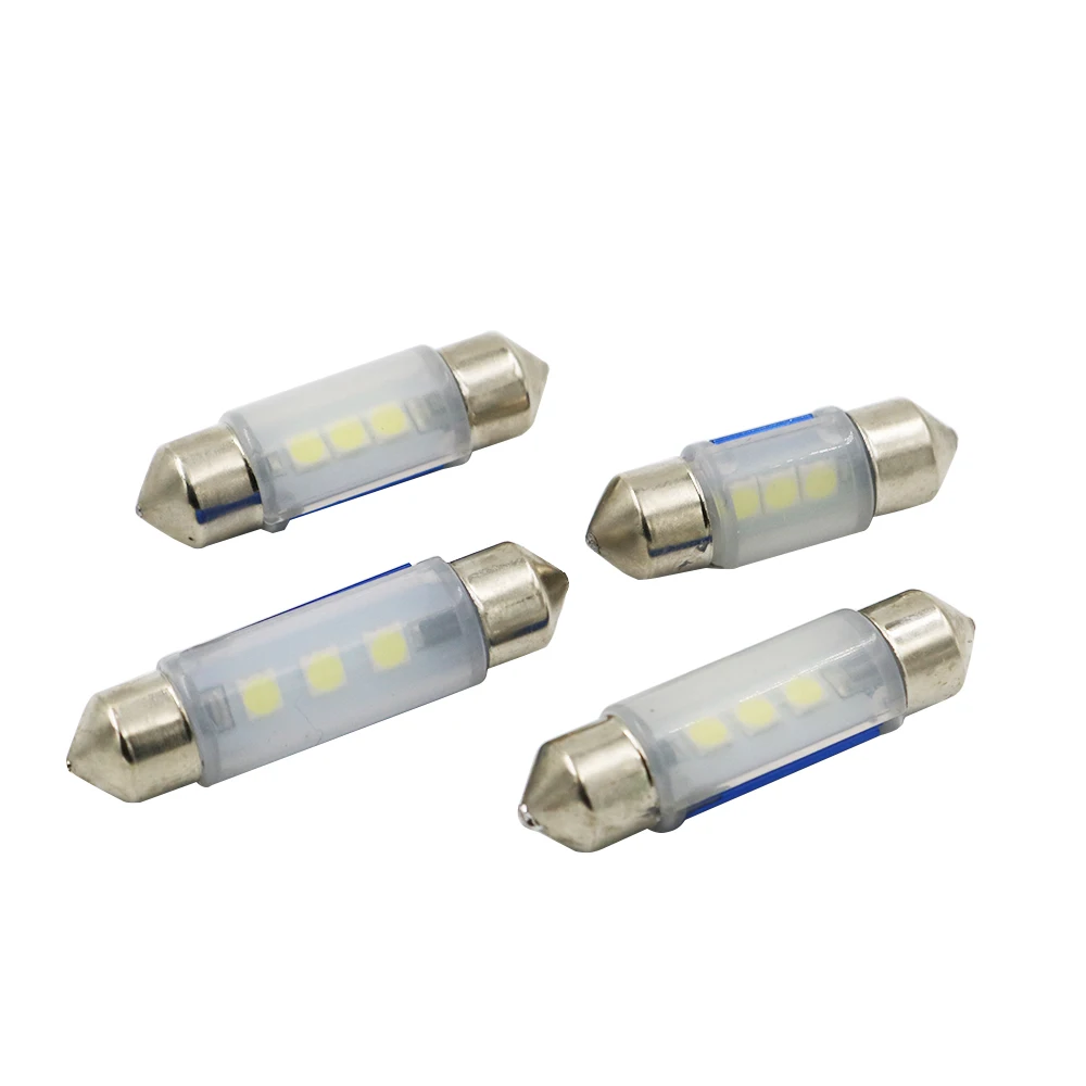YSY 2шт белый Canbus безошибочное стекло 31 мм 36 39 41 3smd 3030 светодиодный светильник для