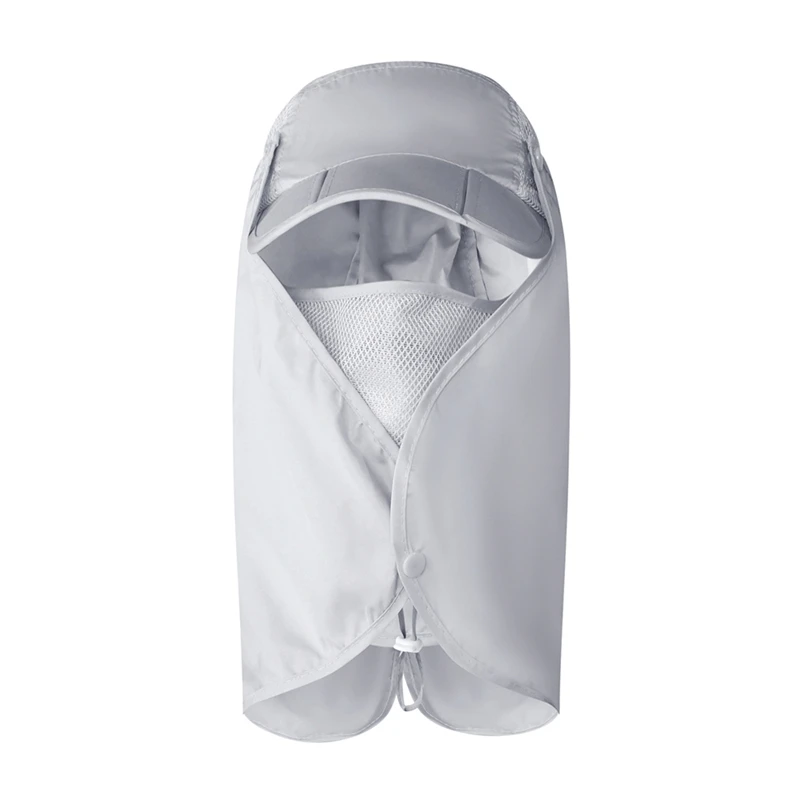 9Colors Unisex Casual Windbreak Hat UV Protection Face Neck Flap Man Full Cover Sunscreen Cap Sunhat | Аксессуары для одежды