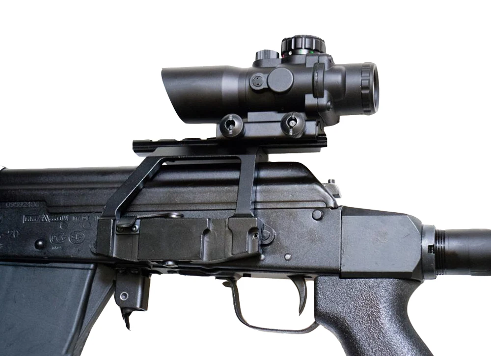 Металлический верхний рельсовый кронштейн AK47/AK74 Сайга винтовка страйкбол боковой рельс замок прицела QD для 20 мм Пикатинни прицел