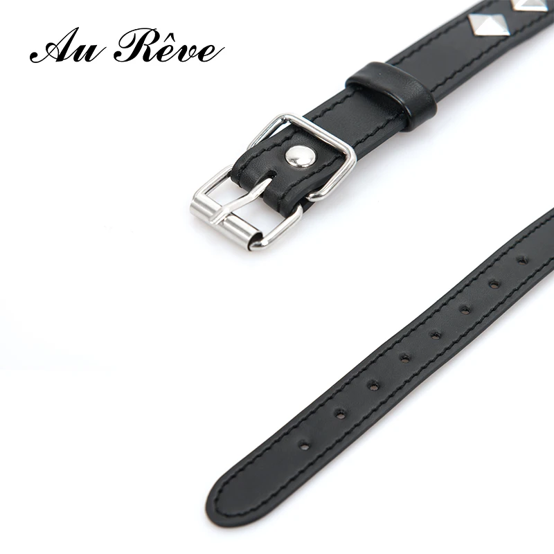 Au Reve Punk Collars Gothic Spikes Rivet Choker Neck Ring bdsm Fetish Sex SM Products For Women Men Couple on - Ау Рев Панк Ошейники Готические Шипы Риветы Чокер Шеи Кольцо бдсм Фетиш Секс Продукты Для Женщин Мужчин Пара на.