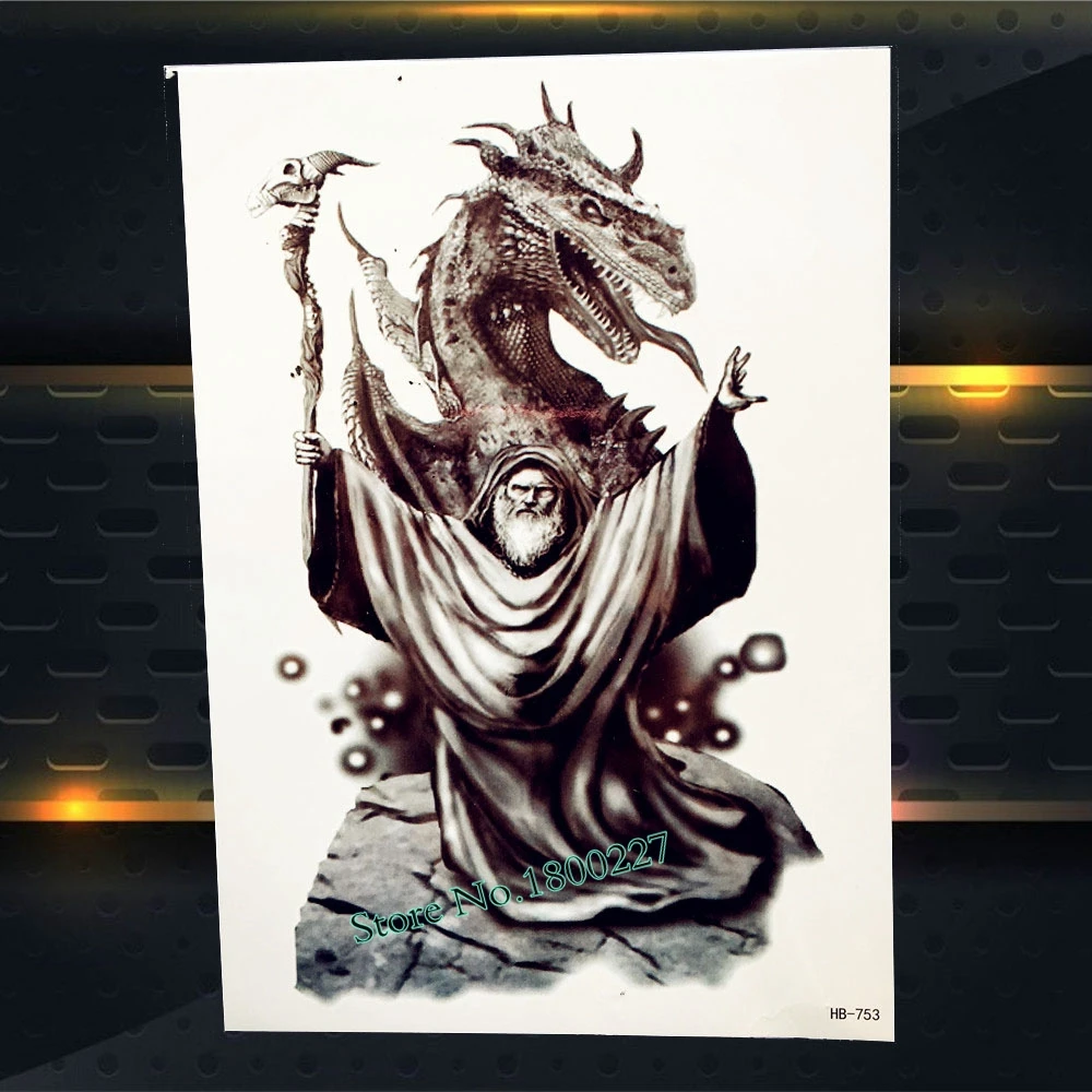 1 шт крутая мужская женская боди-арт временная татуировка кровавая Волчья лапа