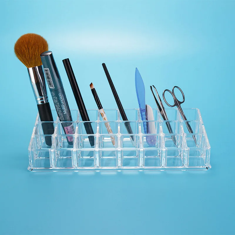 24 сетки высокого качества акриловый Настольный ящик для хранения косметики