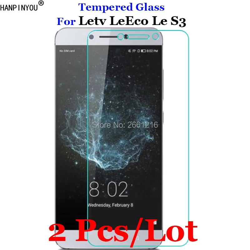 Закаленное стекло для Letv LeEco Le S3 2 шт./лот защитная Пленка премиум класса 9H 2.5D X626 X622