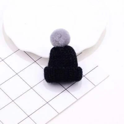 Black 10 шт. мини Помпон мяч вязаная шапка DIY кукла декоративные принадлежности чехол для телефона швейное изделие для сумки художественные материалы для рукоделия детское украшения для волос - Цвет: Black