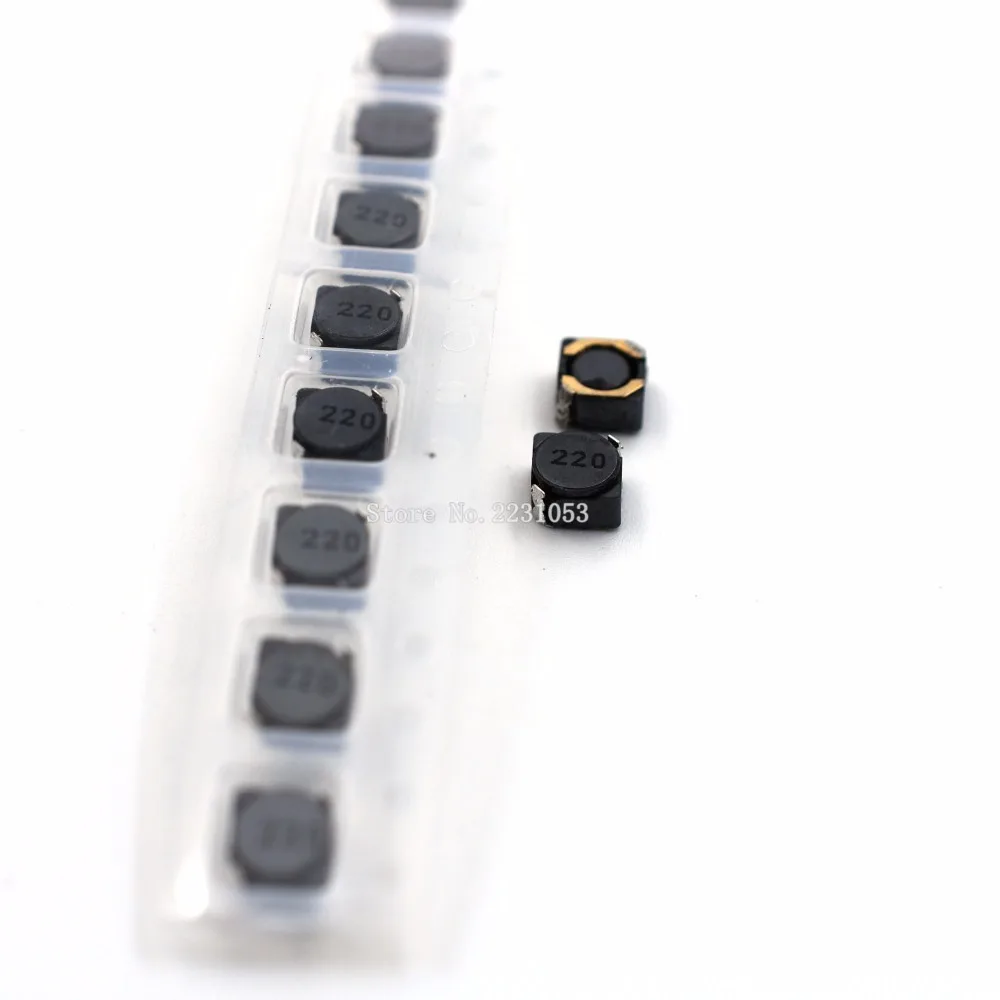 20PCS/LOT CDRH4D28 SMD Power Inductor 22uH 22uh 220 Shielded 5*5*3mm Inductance|power inductor|smd power inductorinductor |
