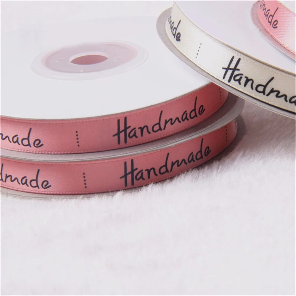 Шелковые атласные ленты ручной работы 10 мм 25 ярдов|Ленты для шитья| |