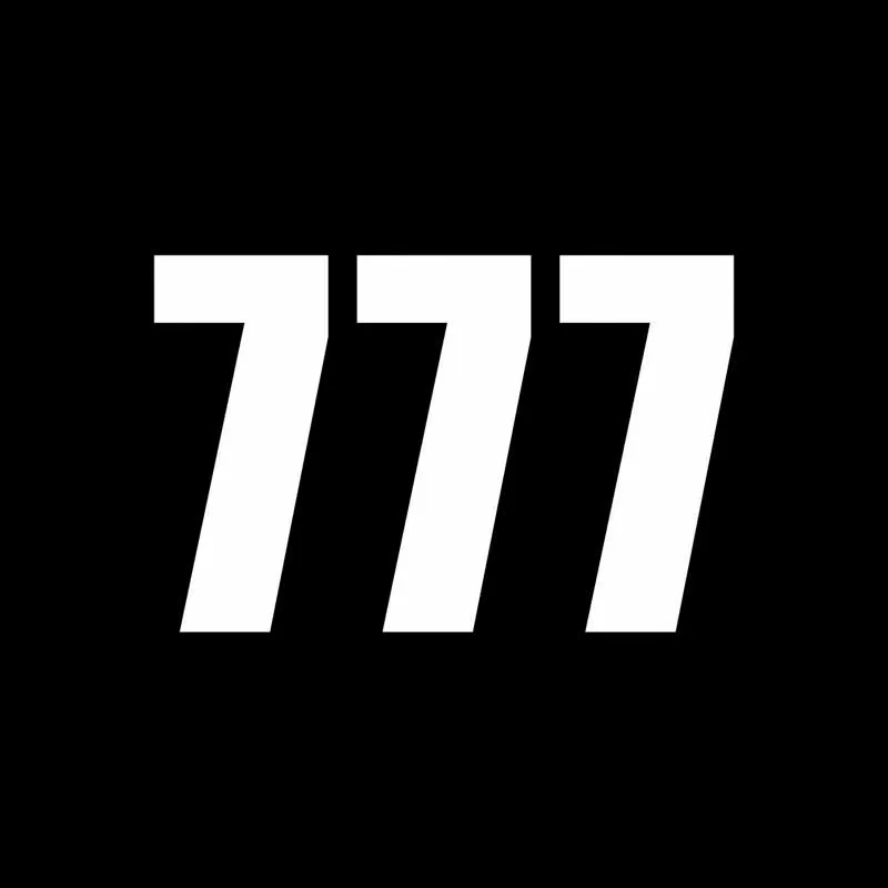 YJZT 13 см * 8 5 модный веселый гоночный номер 777 виниловый Стайлинг автомобиля стикер