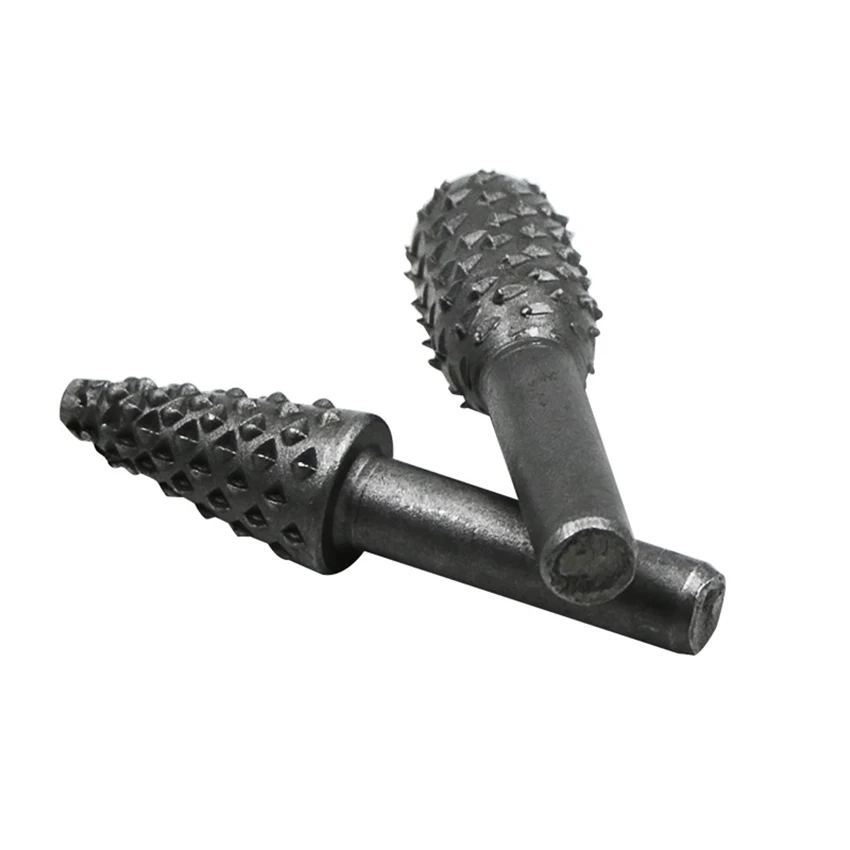 5 Pcs/lot Black 1/4'' 6.3mm Shank Woodworking Rotary Files Set Drill Rasp Burr for Metal Plastic Wood Soft Grinding | Инструменты