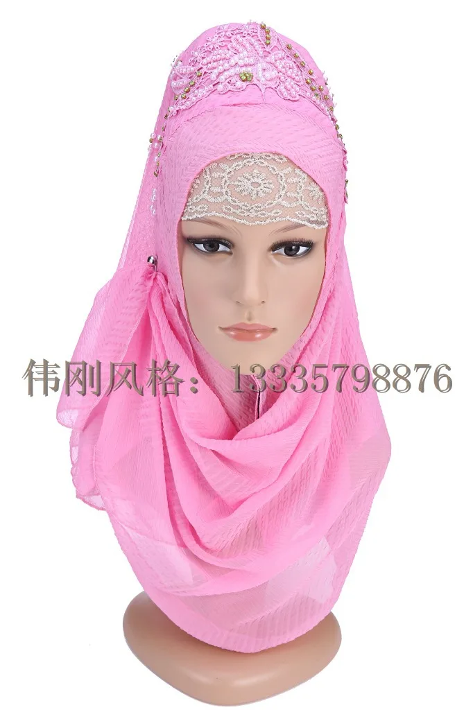 Модный дизайн высокое качество шифон Вышивка турецкий хиджаб istamic стиль платок