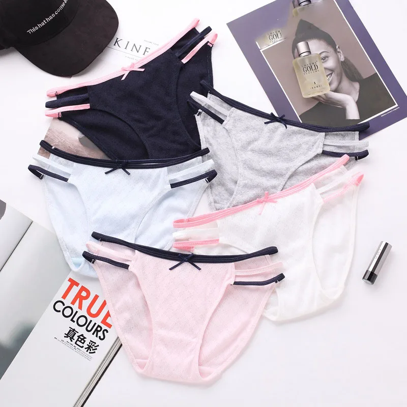 SEEDRULIA Твердые с низкой талией Женский нижнее белье трусики сексуальные женские