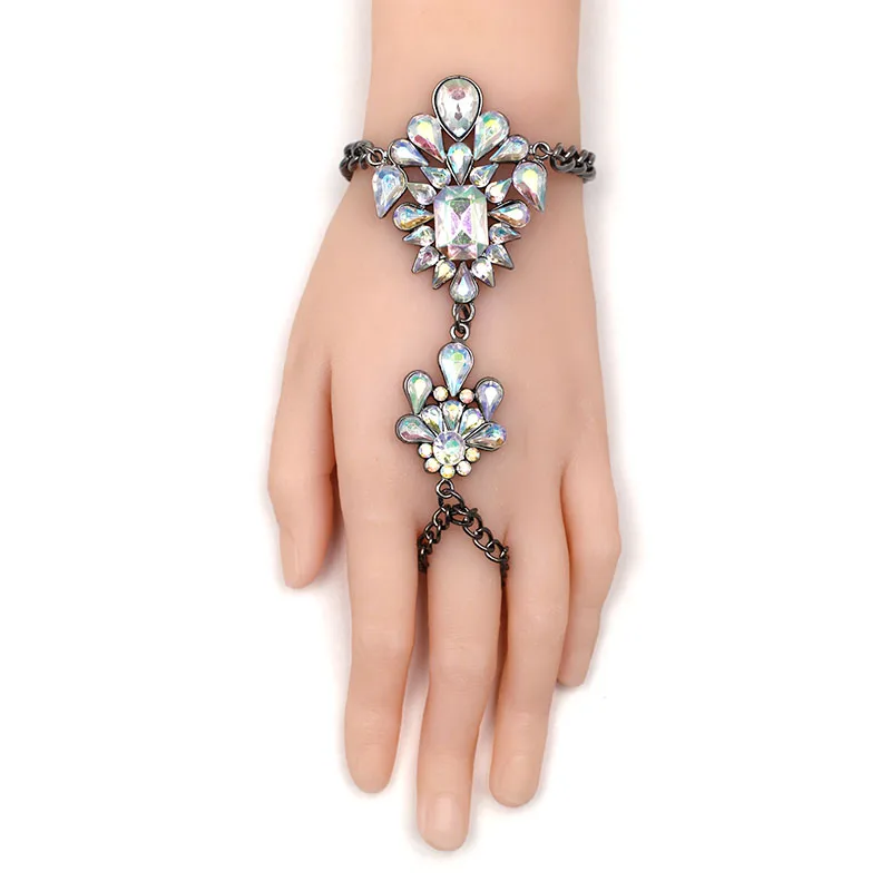 Новинка 2020 модные браслеты с кристаллами и цветами эффектный браслет для женщин