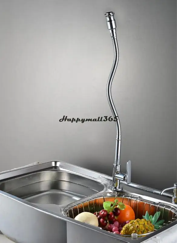 Горячая распродажа! 360 вращения на - трубка кухонная раковина кран-хромированная