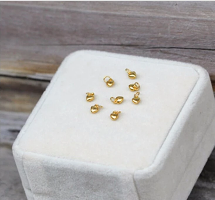 1 шт. подлинный кулон из желтого золота 24 к 999 с маленькими сердечками|pendant wood|pendant