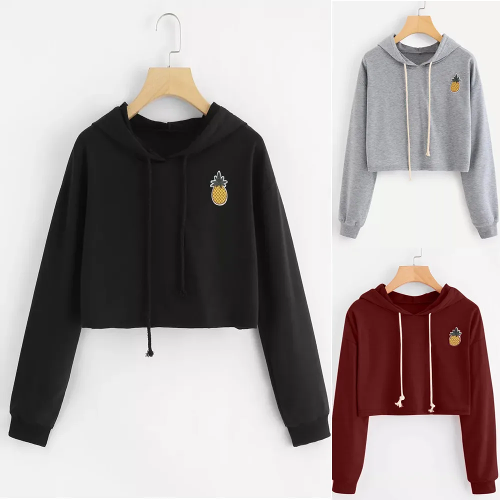 Женские толстовки кофты с длинным рукавом аппликацией капюшоном джемпер пуловер