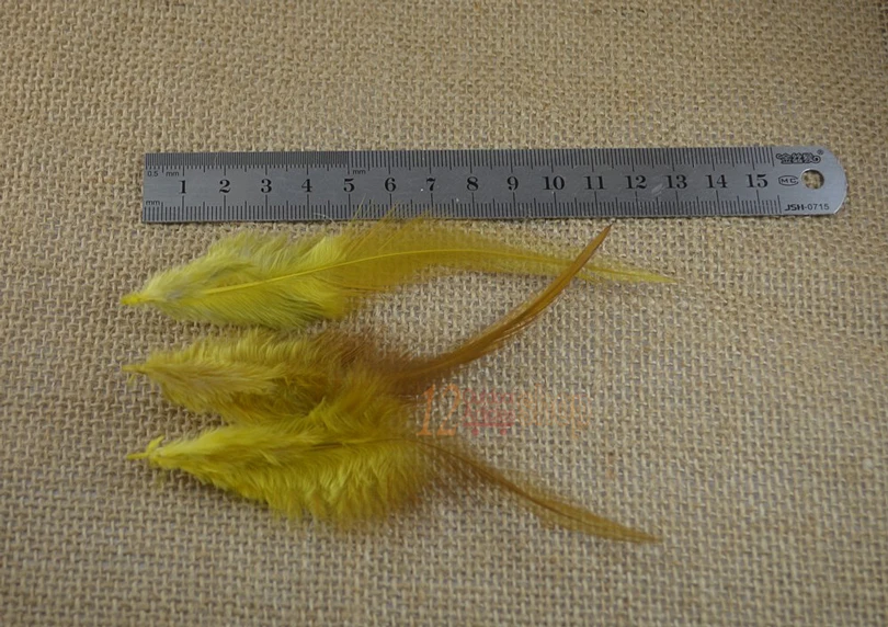 100 шт. крашеные перышки для волос Имбирные синие кремовые белые розовые красные