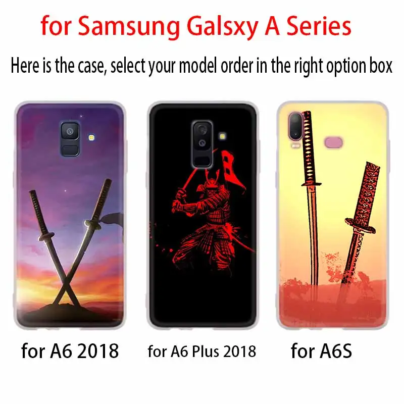 Япония пластичный монтаж меч самурая чехол для Samsung Галактики
