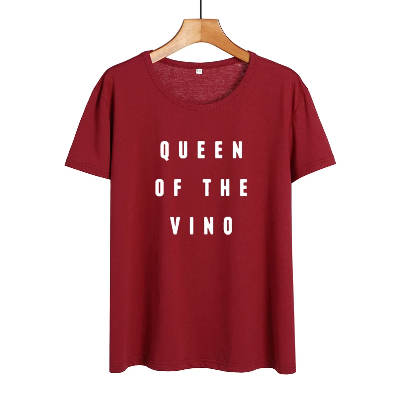 Футболка с надписью Queen забавная футболка of The Vino Tumblr хипстерские женские топы