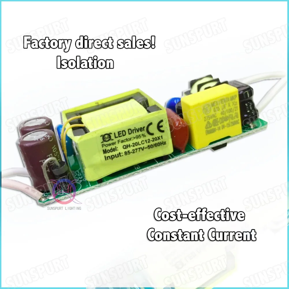 Светодиодная лампа с постоянным током 5 шт. CE PFC 20 Вт AC85-277V 7-13x2W 450MA DC20-45V | Лампы и