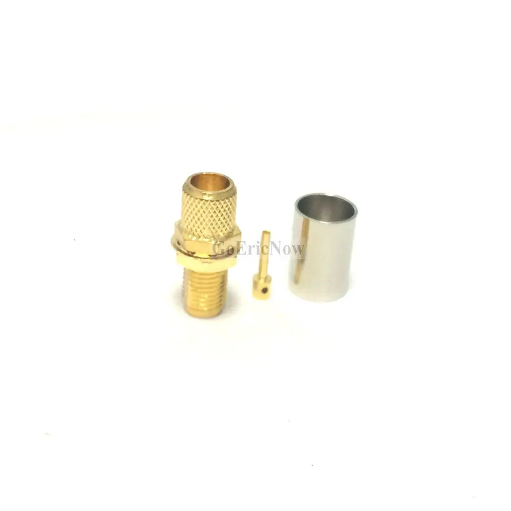 1 шт. RF коаксиальный SMA штекер/гнездо разъем обжимной для RG5 RG6 LMR300 5D FB прямой
