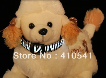 Новое поступление бесплатная доставка светодиодный нейлоновый ошейник Chaplains Zebra