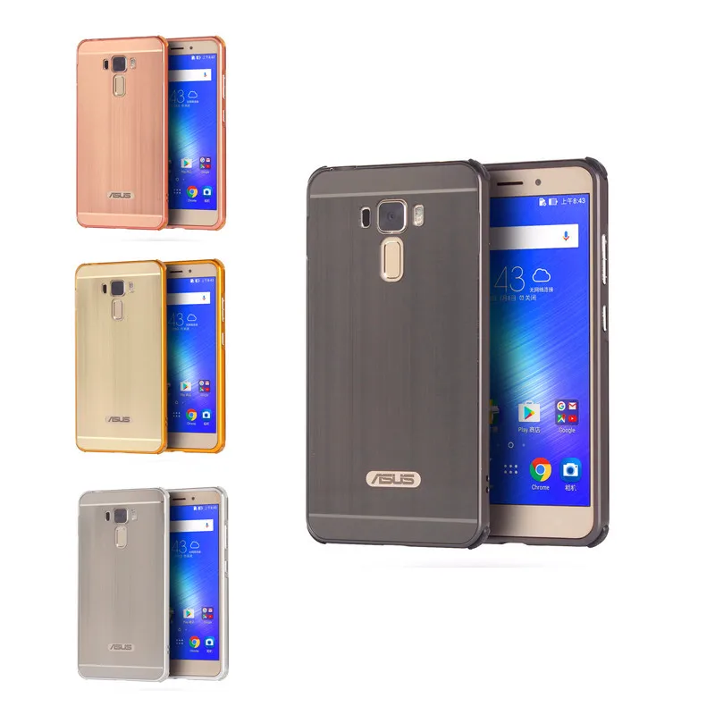 Чехол для Asus Zenfone 3 Laser ZC551KL алюминиевый Матовый зеркальный металлический каркас +