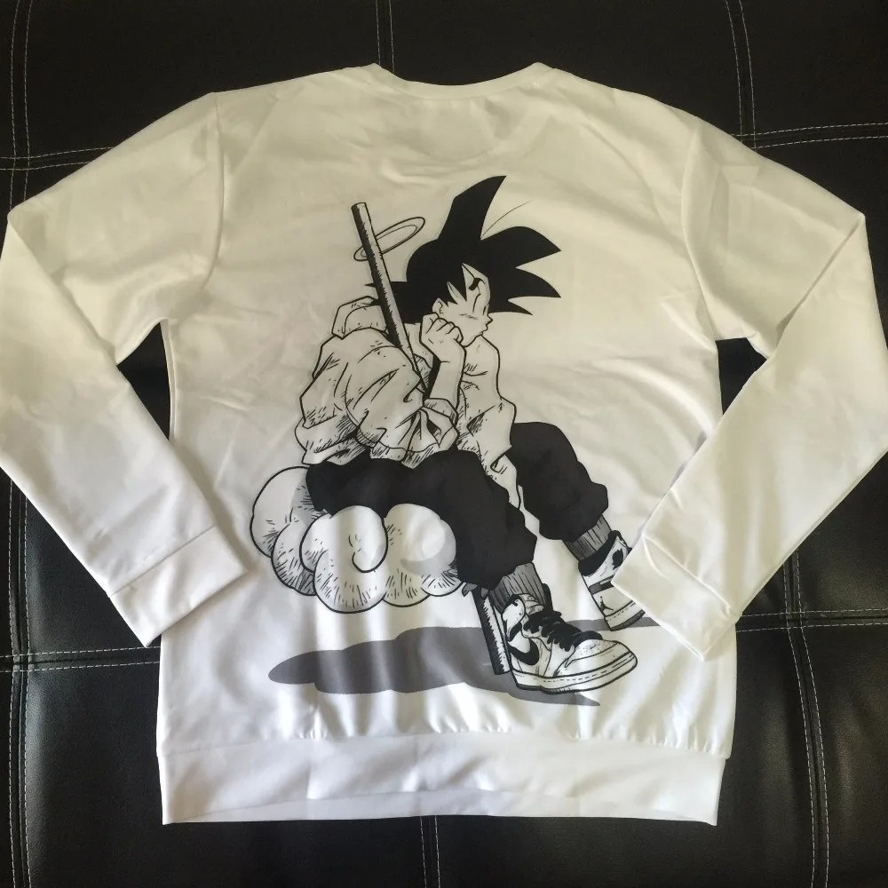 PLstar Cosmos Классический Аниме Dragon Ball Z Толстовка harajuku стиль для мужчин и женщин длинный рукав из аниме Goku 3d принт Crewneck пуловеры