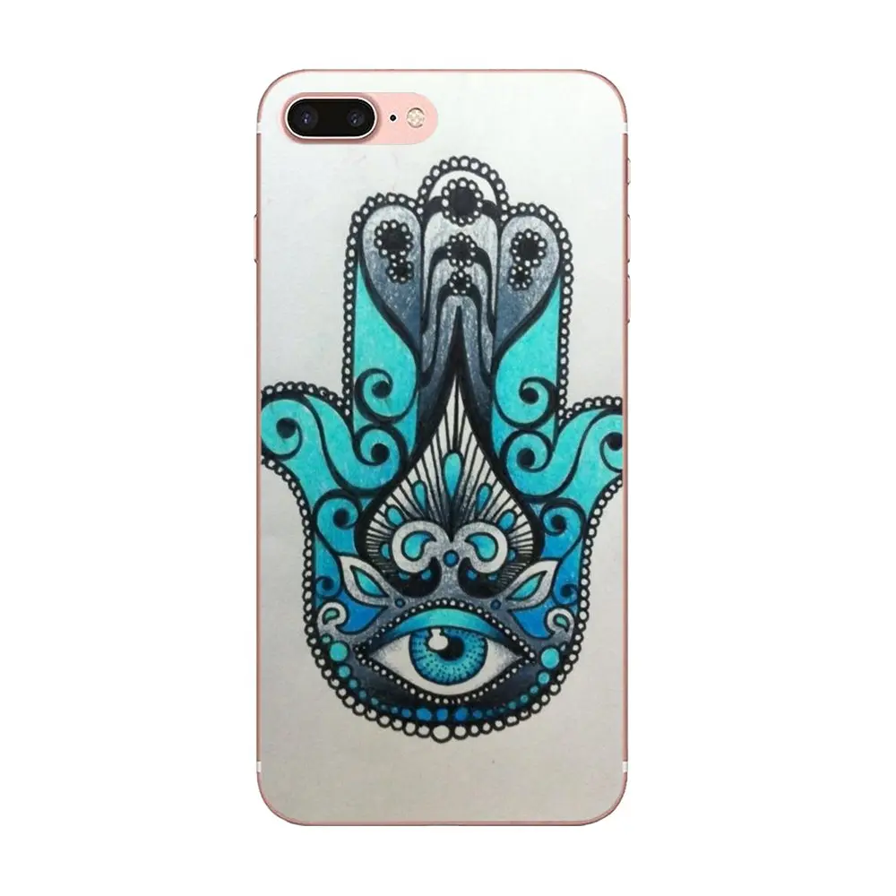 Принт Хамса ручная Мандала стиль дизайн для Galaxy Alpha Core Note 2 3 4 S2 A10 A20 A20E A30 A40 A50 A60 A70 M10