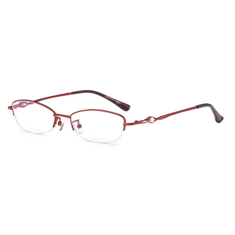 Стразы, очки для чтения, Для женщин Gafas de Lectura оправы очков модные очки+ 50+, защита от ультрафиолета, 75 100 125 150 175 200 250 300 350 400 - Цвет оправы: Красный