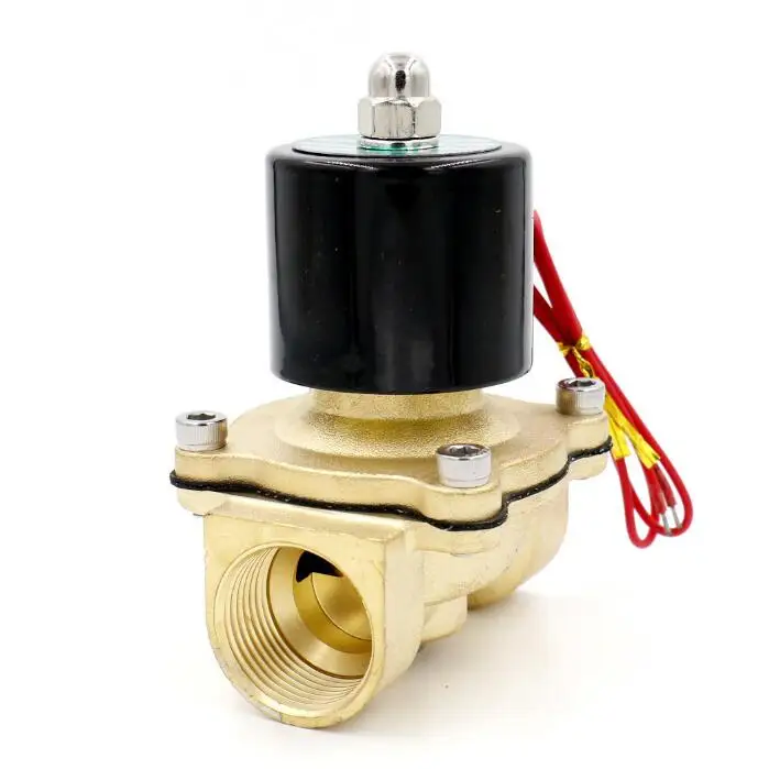 2W 250 25 AC 220V 2W250 латунный корпус DC12V 24V AC110V водные магистрали из Желтой меди с клапан