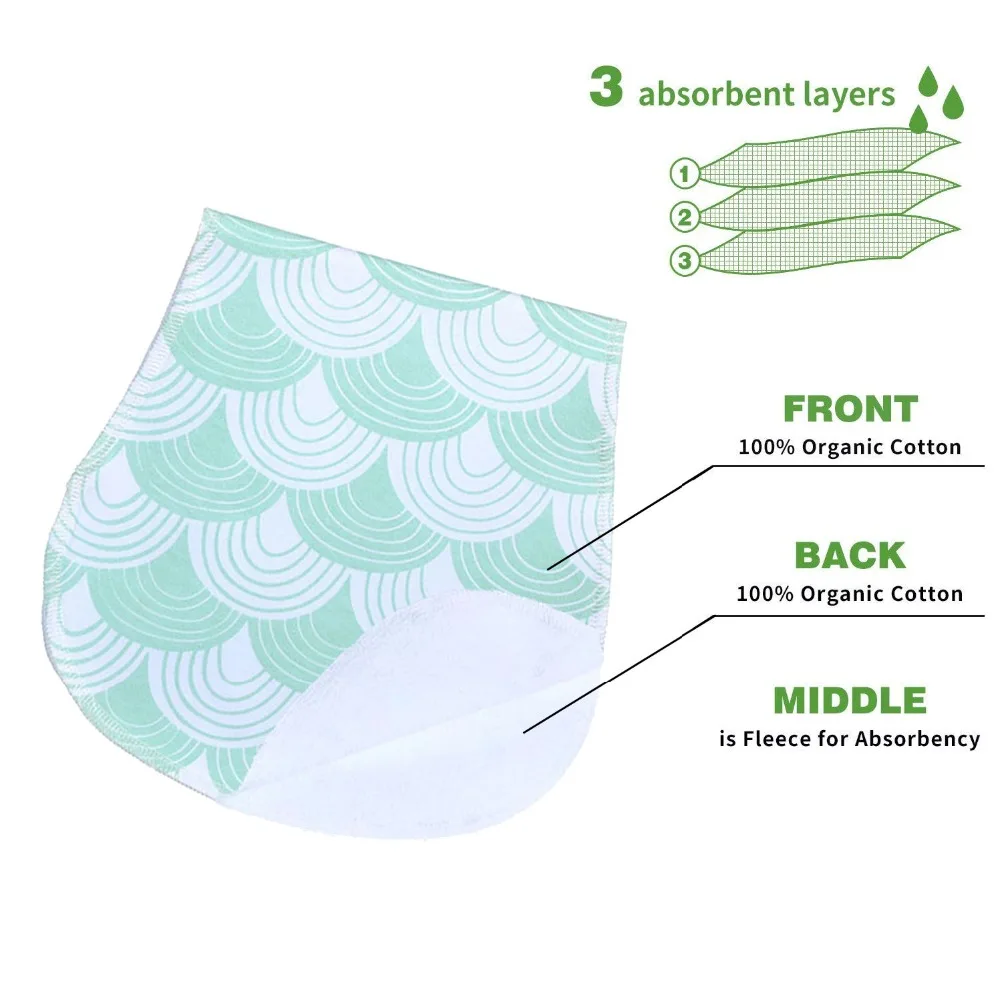 Baby Burp Cloths Unisex Baby Bibs 100% Organic Cotton Soft and Absorbent Towels Burping Rags for Newborns Baby Shower Gift