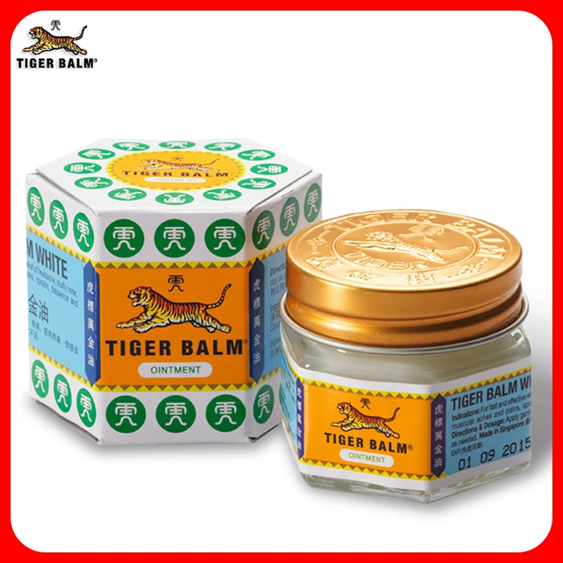 3 pieces Tiger Balm White Ointment Painkiller Muscle Pain Relief Soothe itch for Headache and suffy nose | Красота и здоровье