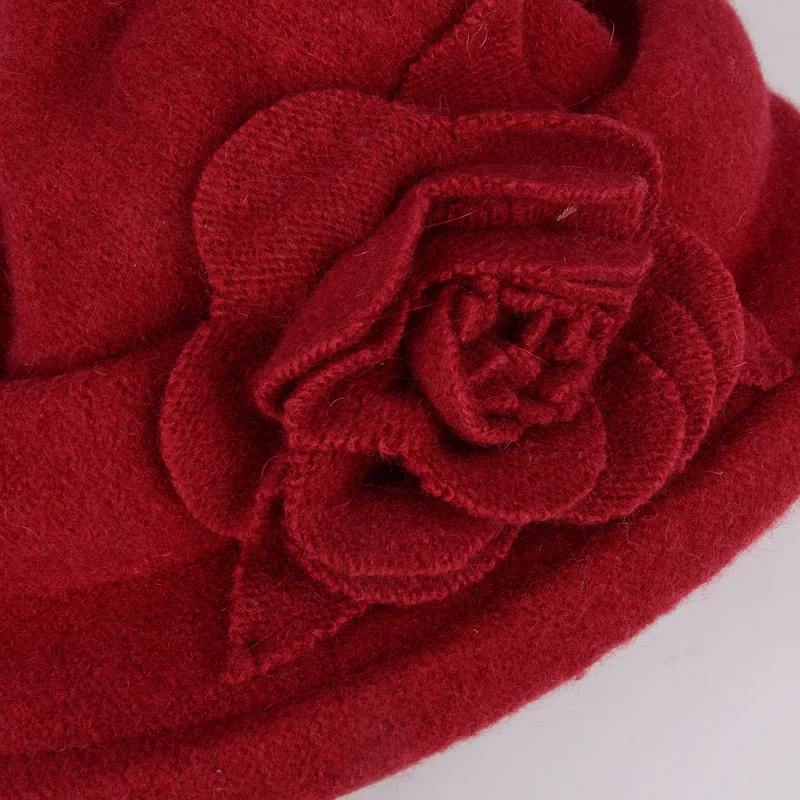 Панама шерстяная для женщин тонкая шляпа в рыбацком стиле среднего и пожилого