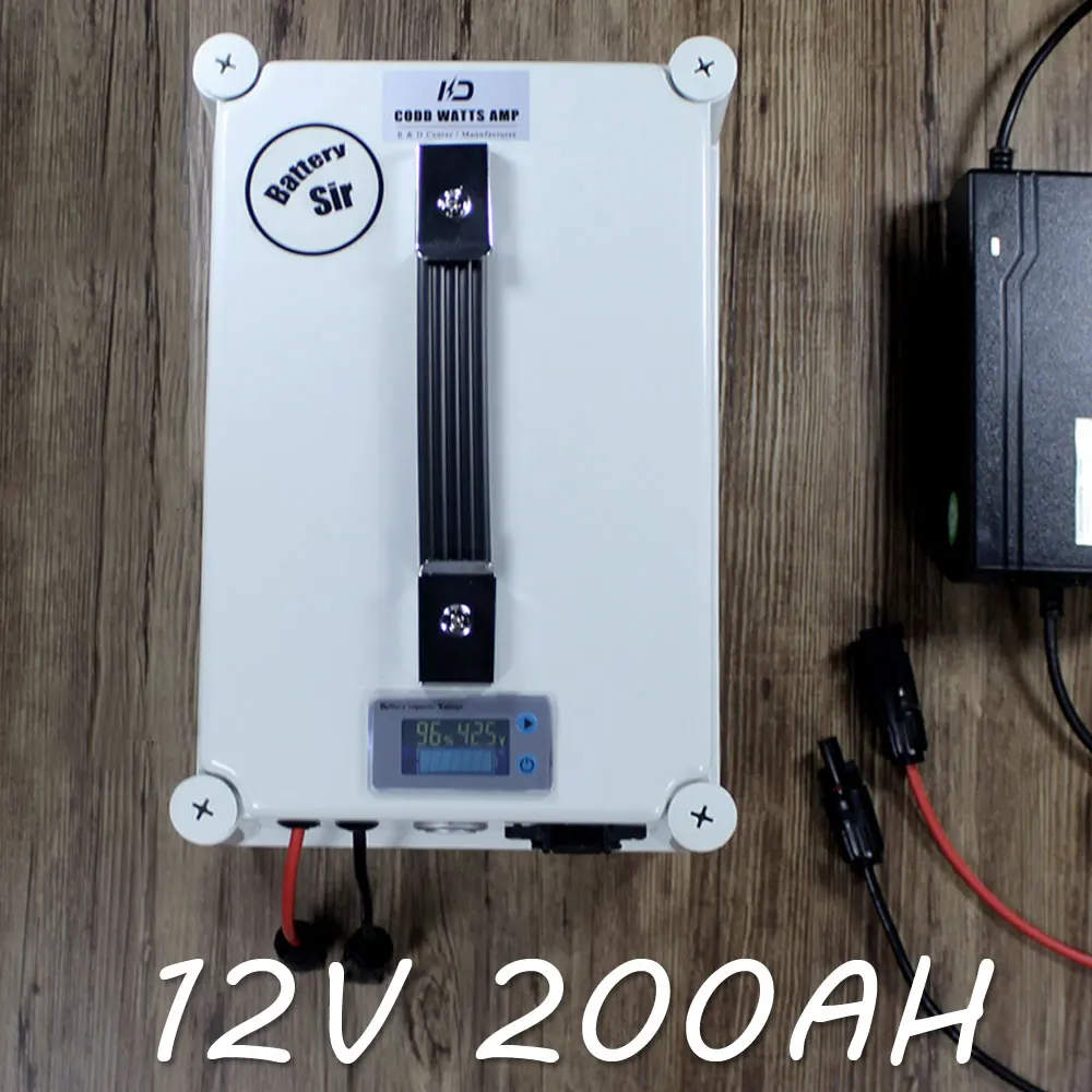 LiFePO4 батарея 12V 200AH солнечная энергия БАТАРЕЯ 14 6 V 2000W UPS зарядное устройство для