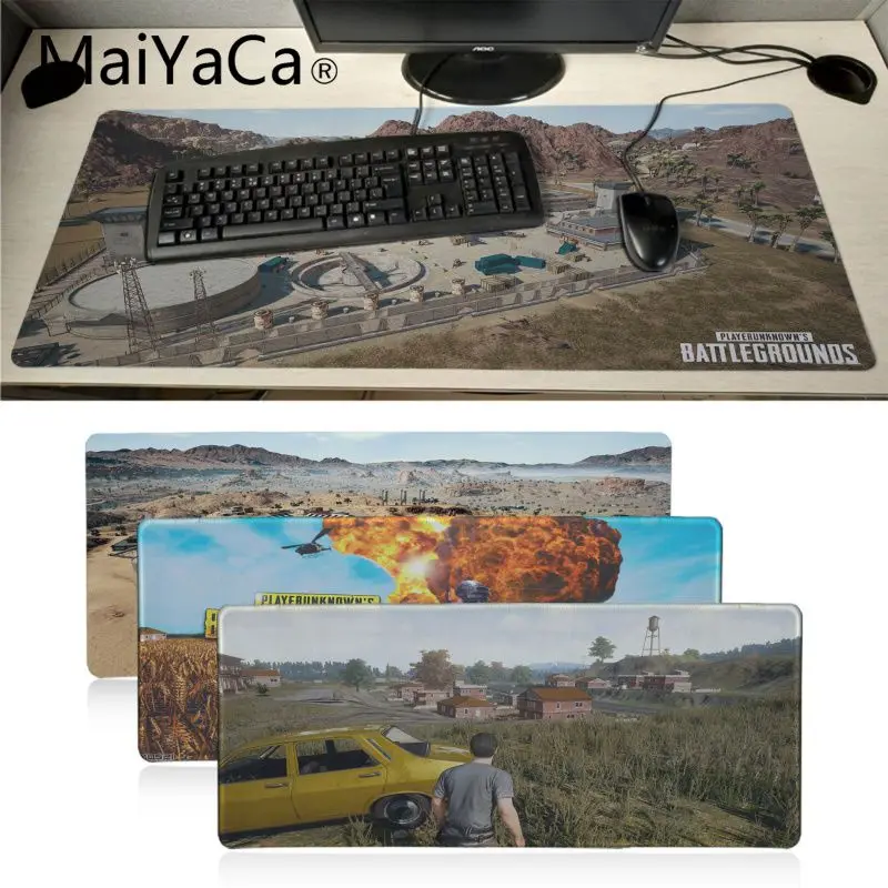 

MaiYaCa новый дизайн Battlegrounds индивидуальный игровой коврик для мыши для ноутбука аниме мультяшный Принт Большой размер игровой коврик для мыши