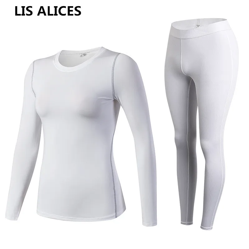 LIS ALICES Brand 2018 New Winter Autumn Thermal Underwear Women Elastic Breathable Female HI-Q Casual Warm Long Johns Set | Женская