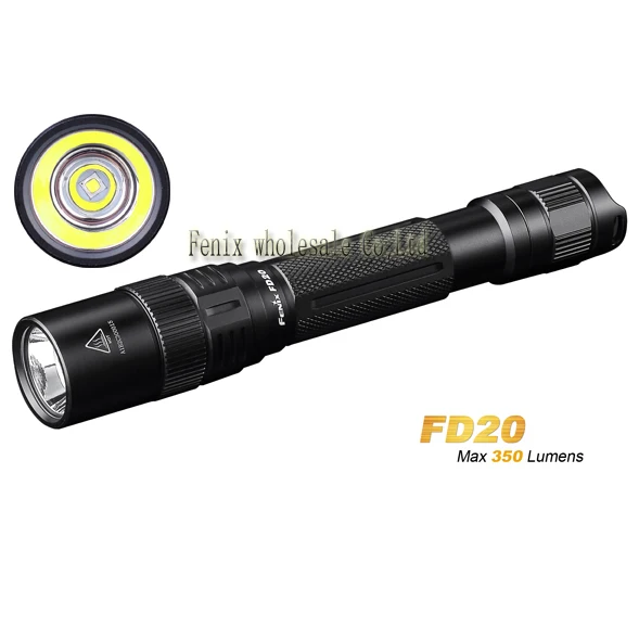 Fenix FD20 zoom фонарик вращение на 360 градусов Фокусировка портативном аккумуляторе 2 *