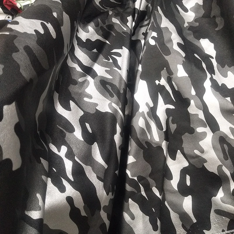 

Good 69x50cm PU Leather Digital printing Camouflage Faux Leather Fabric Synthetic Leather DIY Bag Sewing Material Diy Clothing